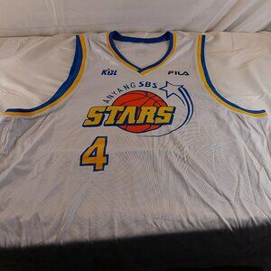Vintage KBL Anyang SBS Stars Basketball Jersey #4 (Jr. Burrough) Size: 3xl